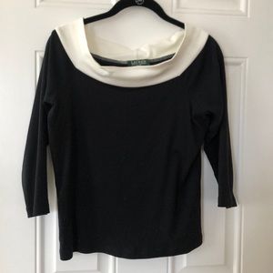Black cropped top